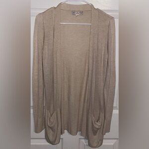 Pink Republic Beige Knit Cardigan